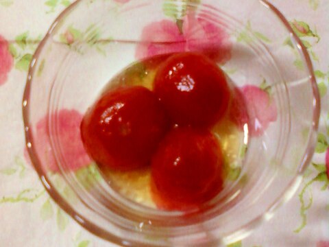 ☆*:・手軽に出来る☆ミニトマトのマリネ☆*:・☆